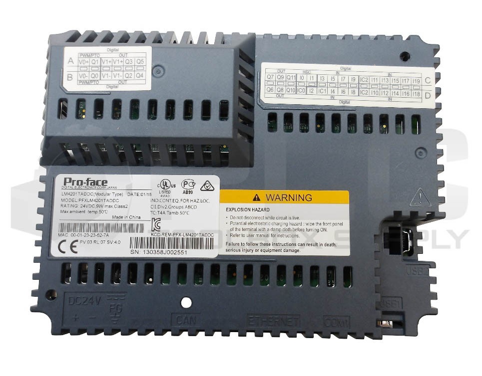 NEW PRO-FACE PFXLM4201TADDC MODULAR DISPLAY PANEL 24VDC 9W CLASS 2