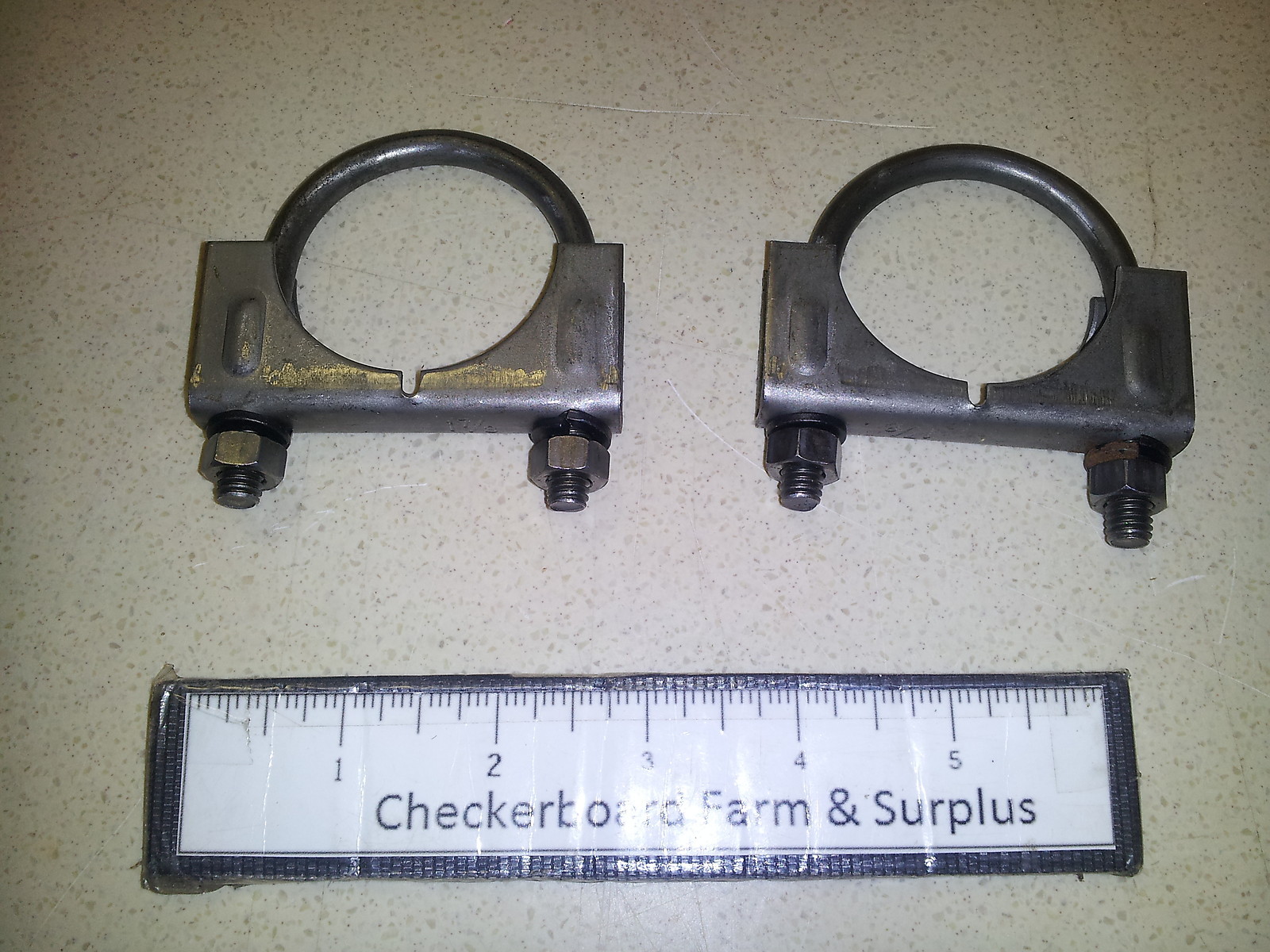 Qty-2 NOS 1-7/8″ U-Bolt Pipe Muffler Clamp AA52406-7 MS52150-7SA 5340012134399