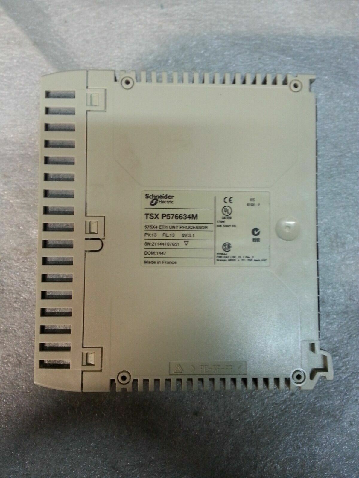 Schneider TSXP576634M TSX Premium PLC Processor Module 576X4 Automation Control