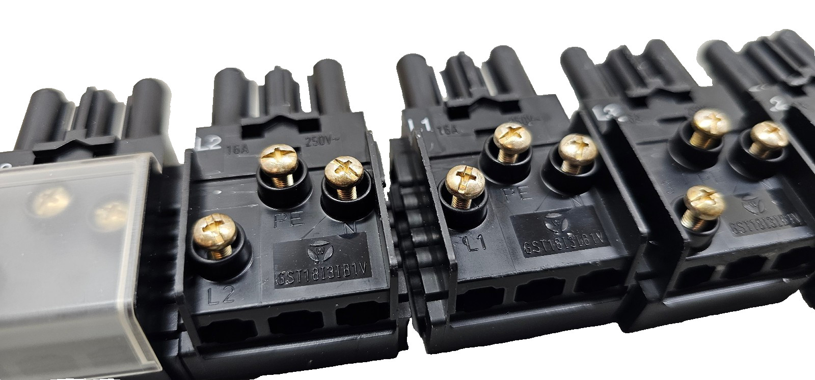 5Pcs Wieland GST18I3IB1V GST18i3 Connecting Plug Socket, 3 Pole 250V 20A