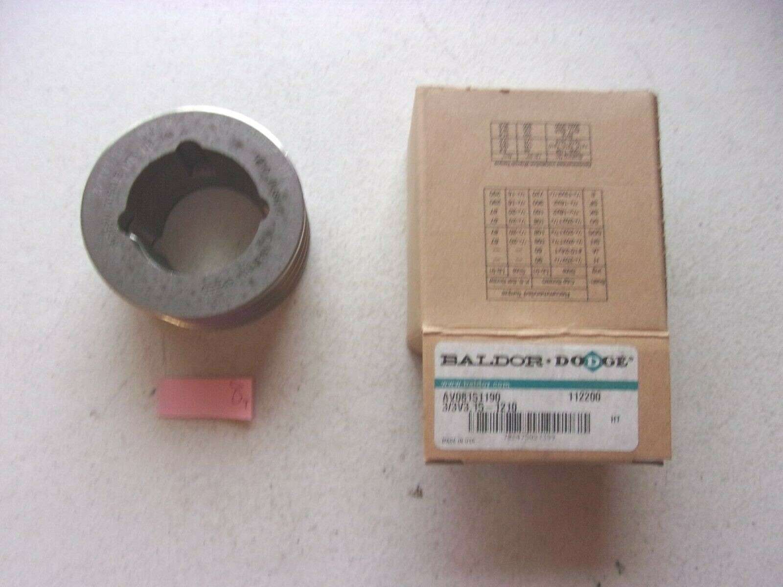 NEW IN BOX BALDOR DODGE SHEAVE 112200 AV08151190 3/3V3.15-1210 (171-2)