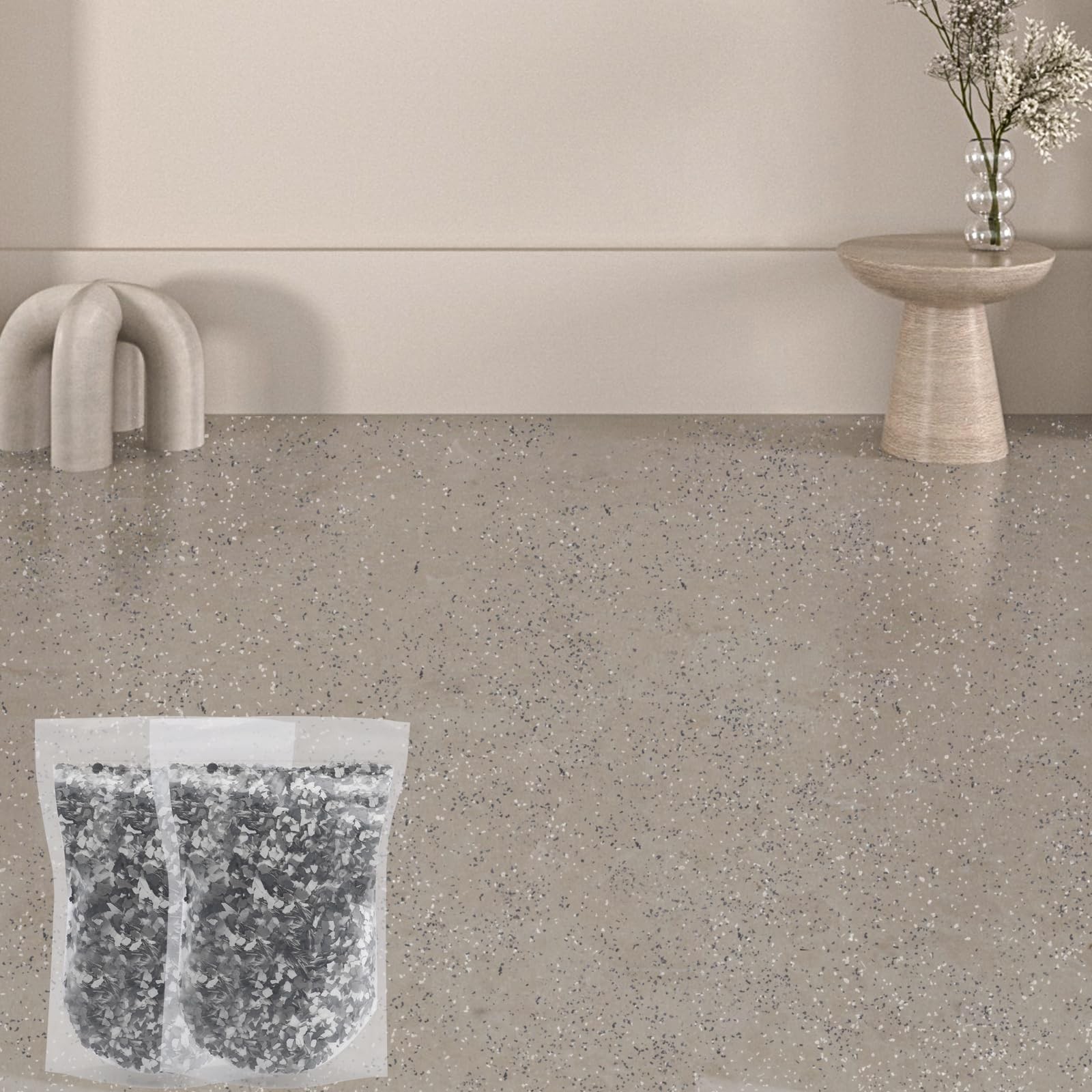 5600G 12.34Lb Blend Decorative Color Chips,Blend Paint Flakes Concrete Floor …