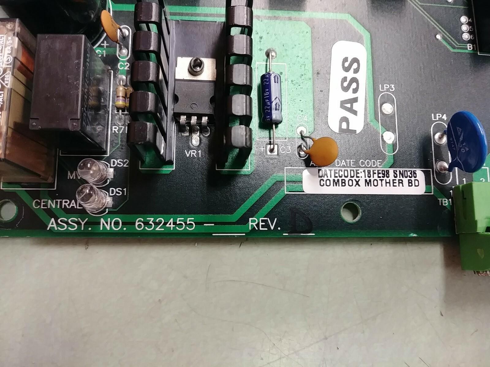 RAIN BIRD 632455 REV D MOTHERBOARD 632886