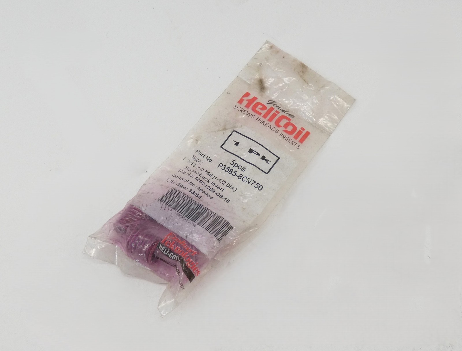 *Pack of 5* Helicoil P3585-8CN750 1/2-13UNC x 0.75 Heli-Coil Screw-Locking Th…