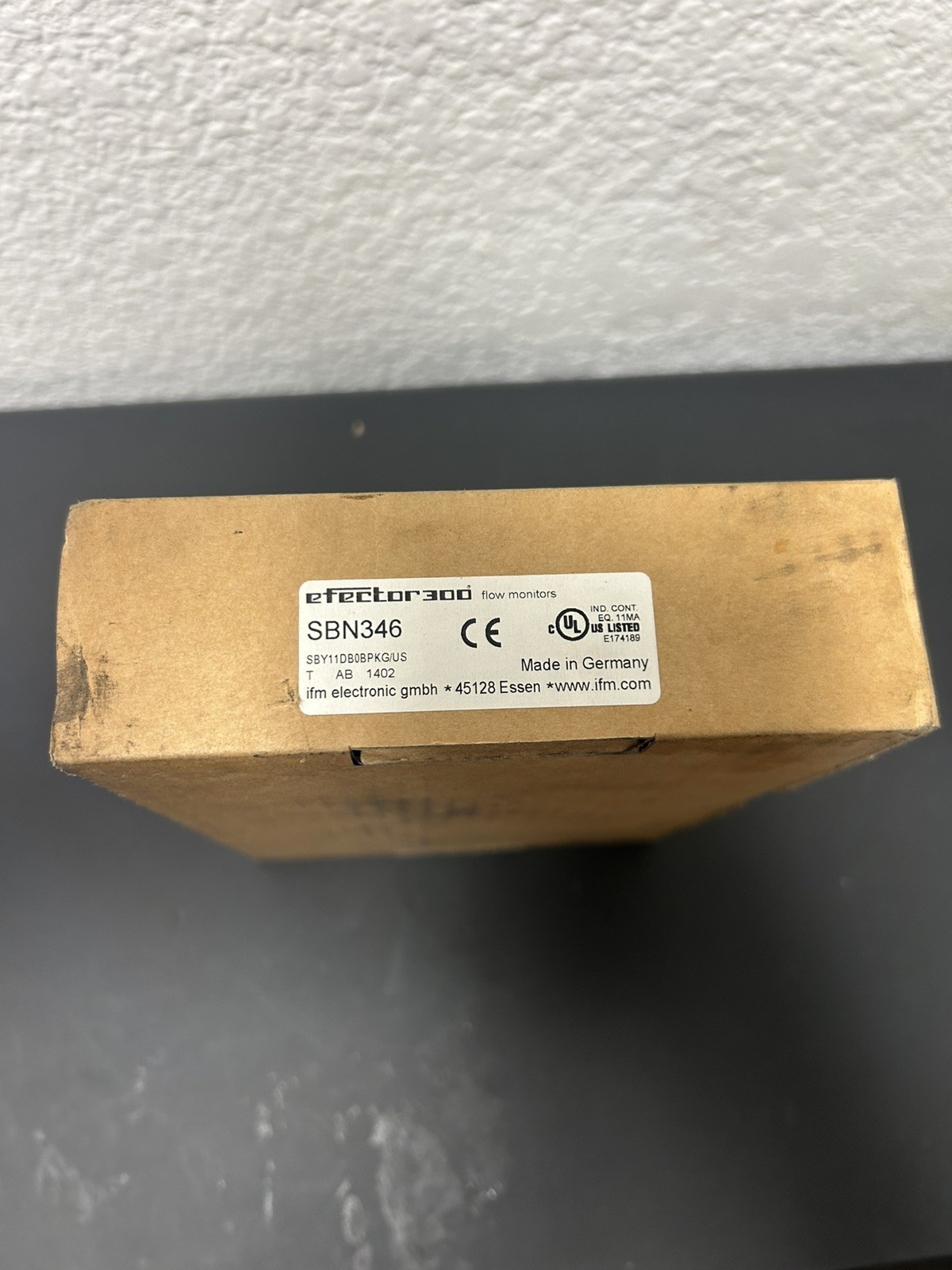 ifm SBN346 1″ Flow Switch w/Back Flow Stop NEW in Box Shipped Priority Mail