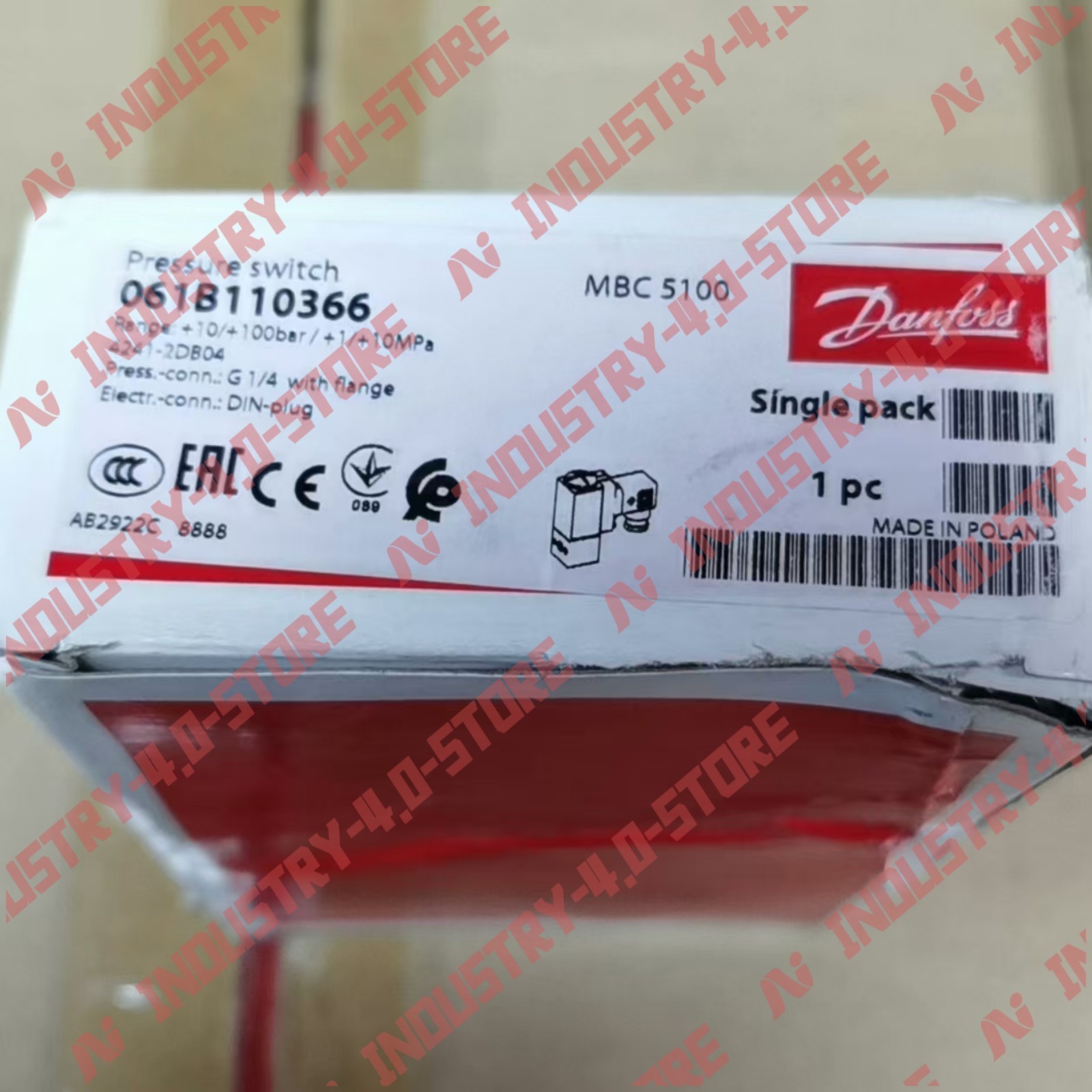 Danfoss 061B110366 MBC5100 Pressure Sensor#1pcs new in box