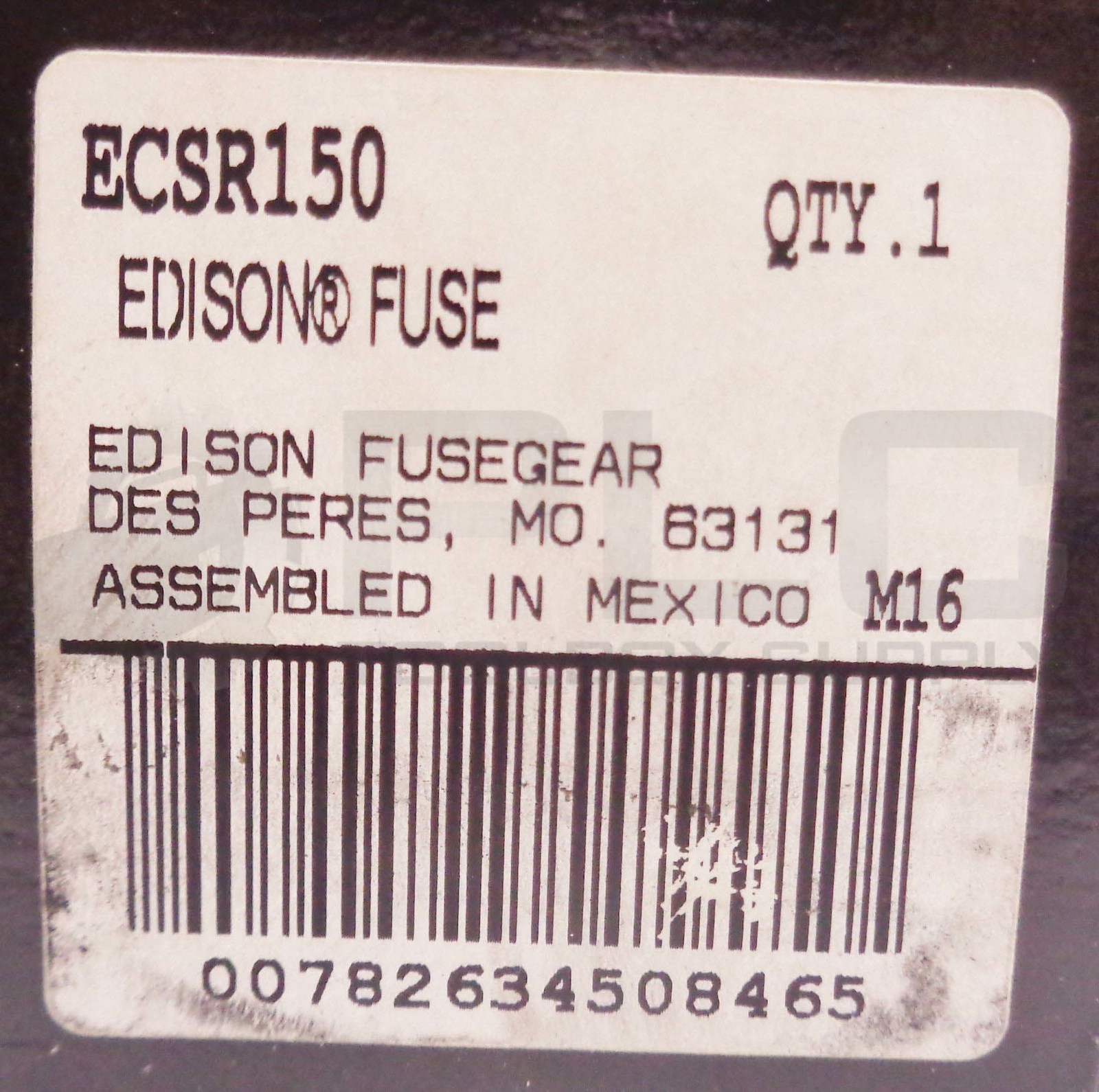 NEW EDISON BULLET ESCR150 TIME DELAY FUSE, RK5, 600VAC, TYPE D