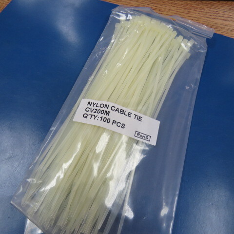KSS WIRING CV200M Qty of 600 per Lot CABLE TIES WHITE 203x25mm Dmax:55mm