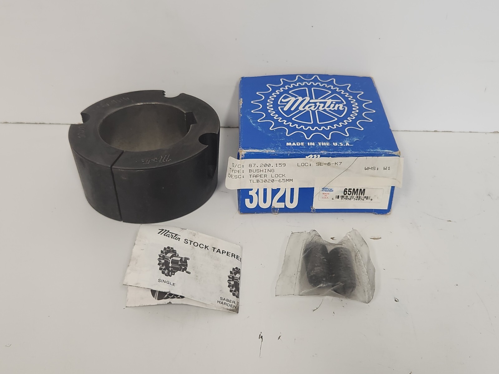 NEW OLD STOCK! MARTIN 65MM TAPER LOCK BUSHING 3020-65MM