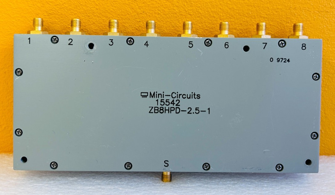 Mini-Circuits ZB8HPD-2.5-1 1-2 GHz, SMA (F), 0° 8-Way Power Splitter. Tested!