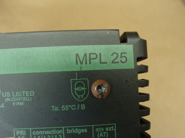 MURR ELEKTRONIK MPL25 85955 POWER SUPPLY 3PH 208-520V 24V SECONDARY