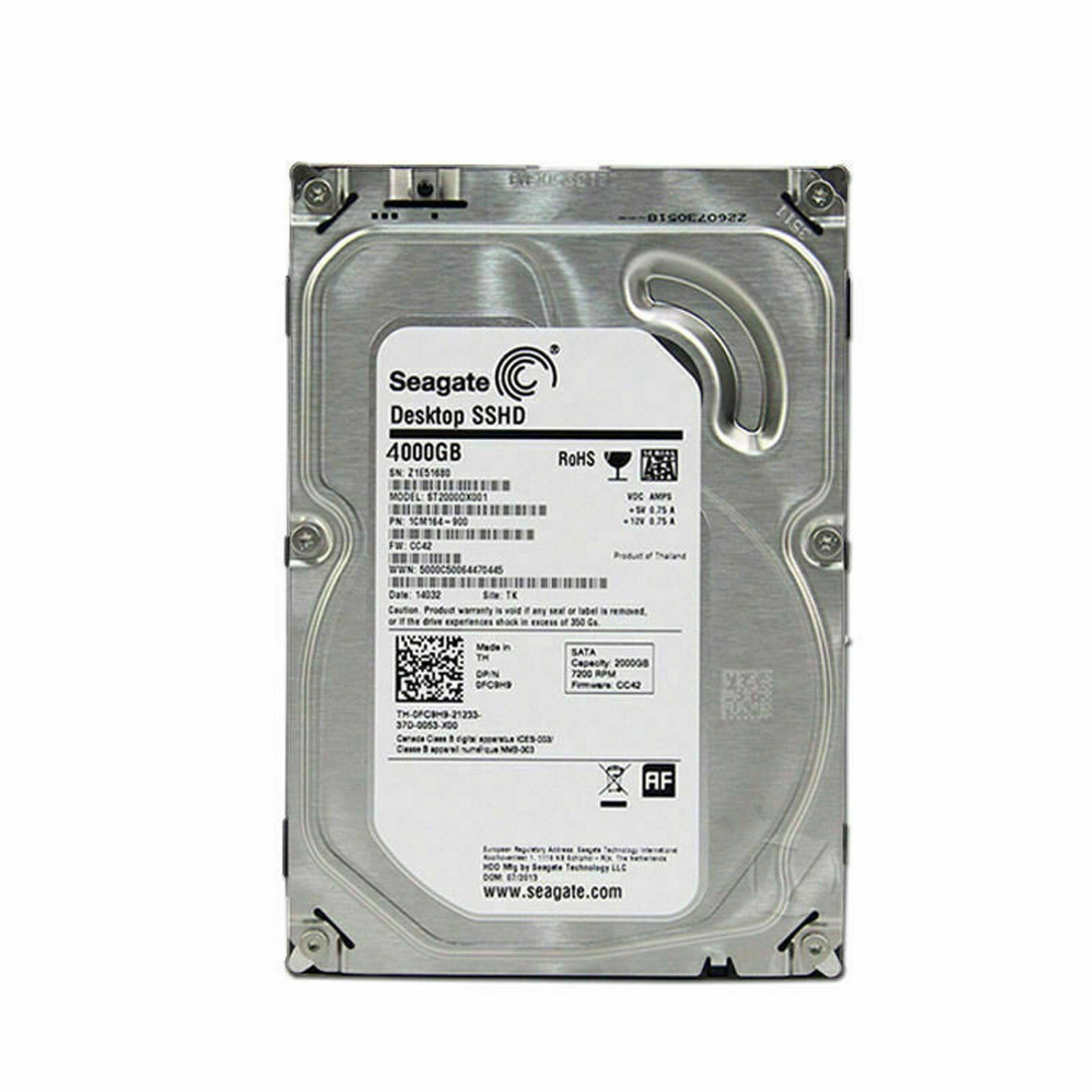 NEW SEAGATE ST4000DX001 SSHD Hybrid Hard Drive