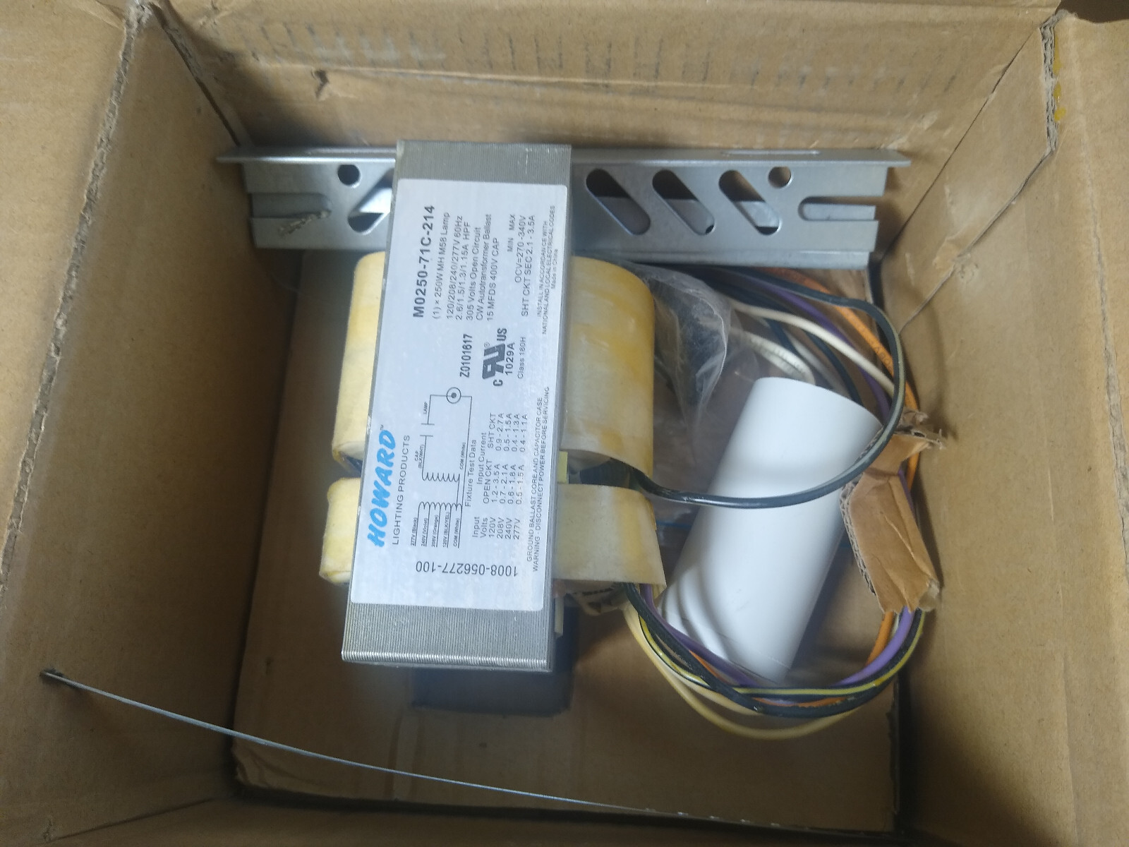 NEW HOWARD INDUSTRIES M-250-4T-CWA-K BALLAST KIT 1093-910390-350 High Intensity