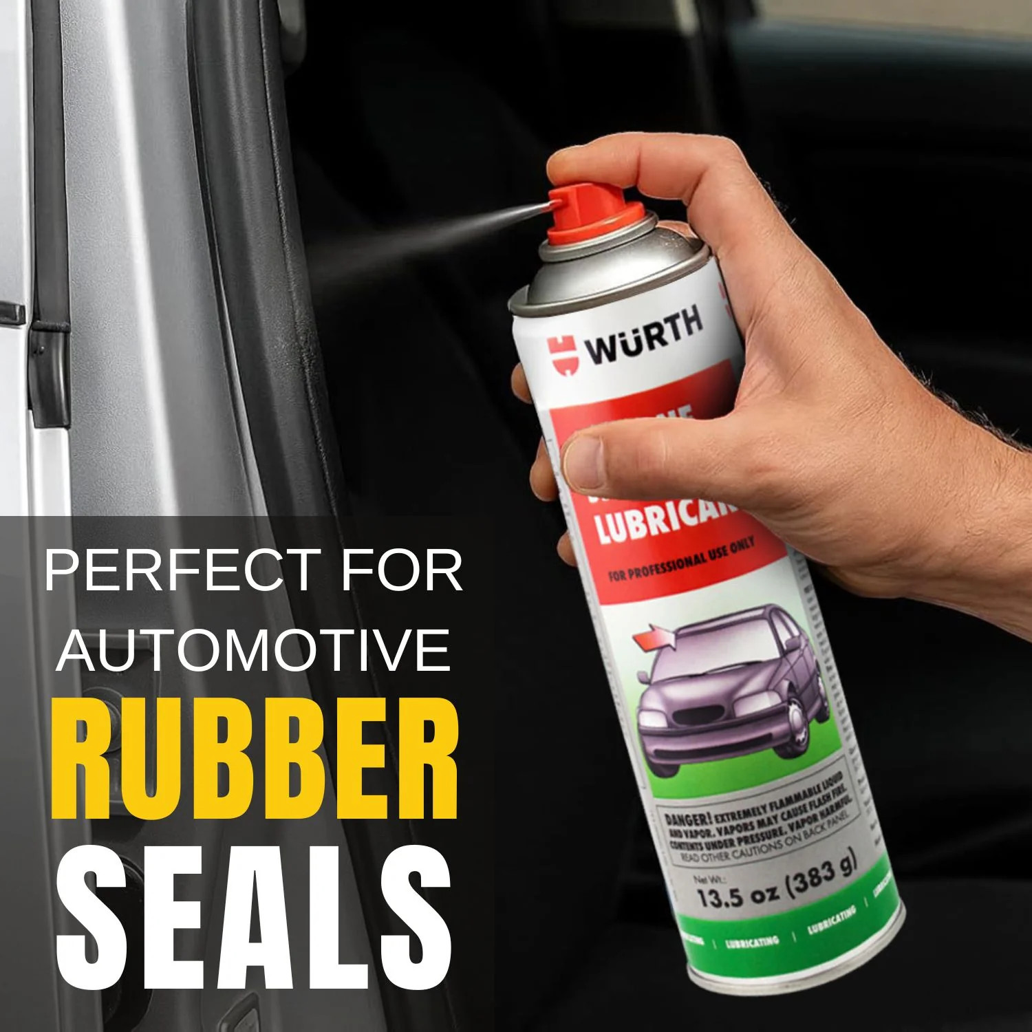 Wurth Silicone Spray Lubricant 13.5 fl. oz. Aerosol With Pocket Screwdriver