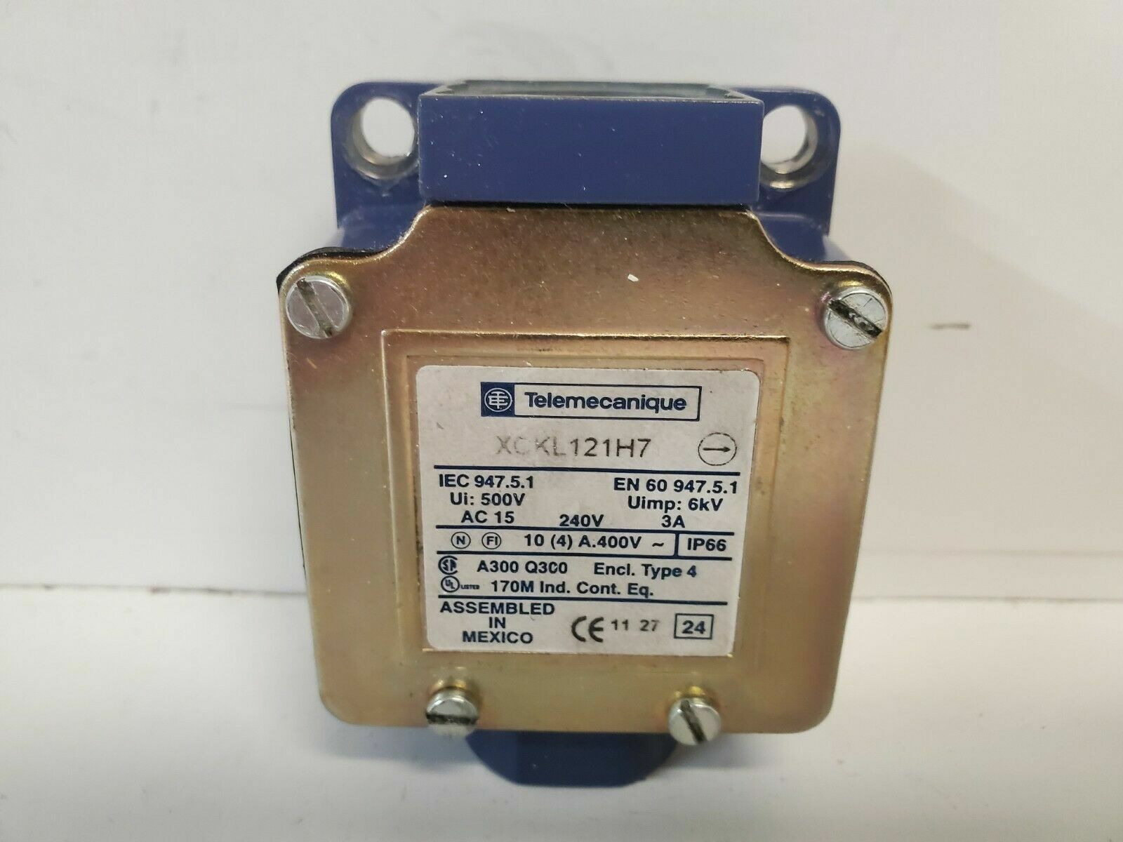 GOOD USED! TELEMECANIQUE SCHNEIDER ELECTRIC LIMIT SWITCH XCKL121H7