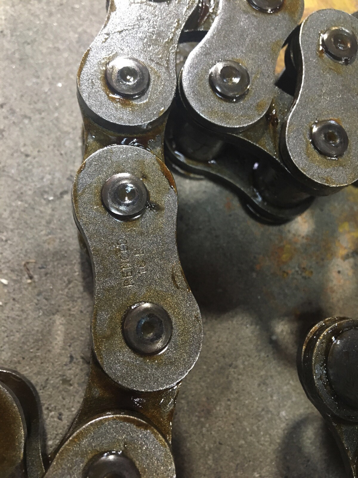 TSUBAKI RF03075S-7LK2-DT ROLLER CHAIN 126LX1H LINKS