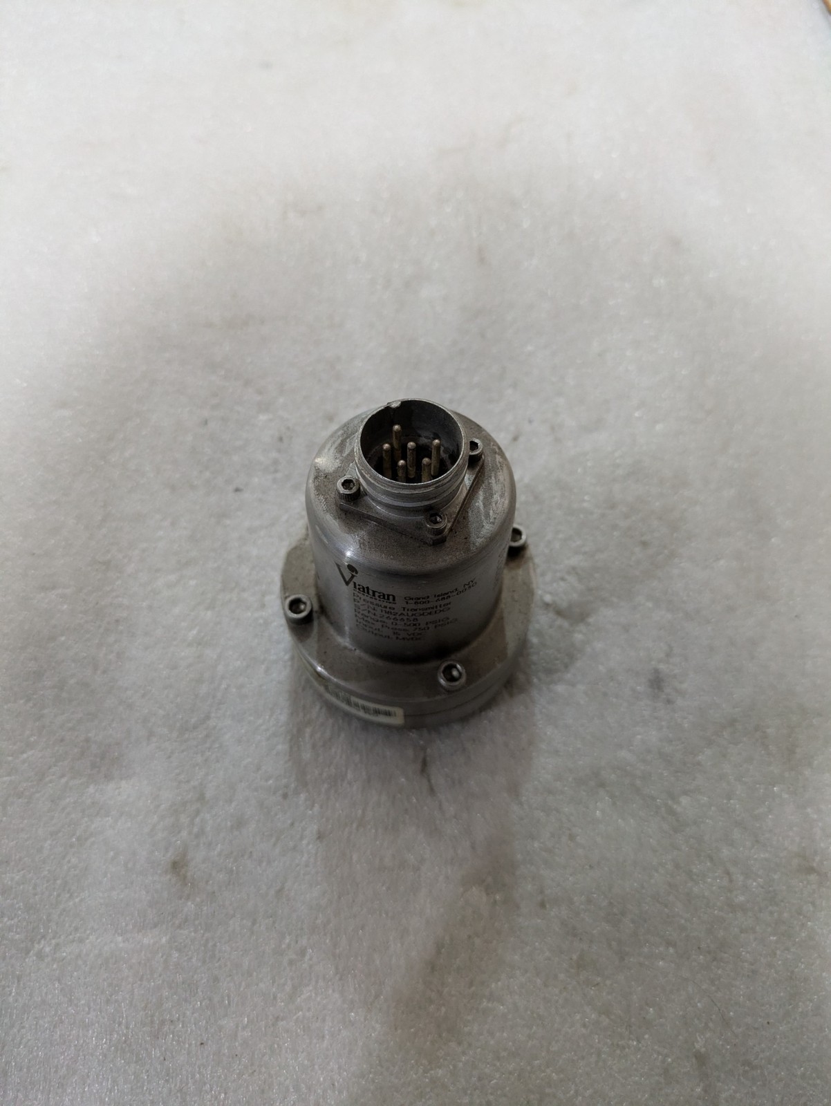 VIATRAN PRESSURE TRANSMITTER 1182AUGDEDG 0-500PSIG 15VDC GM POWERTRAIN PONTIAC
