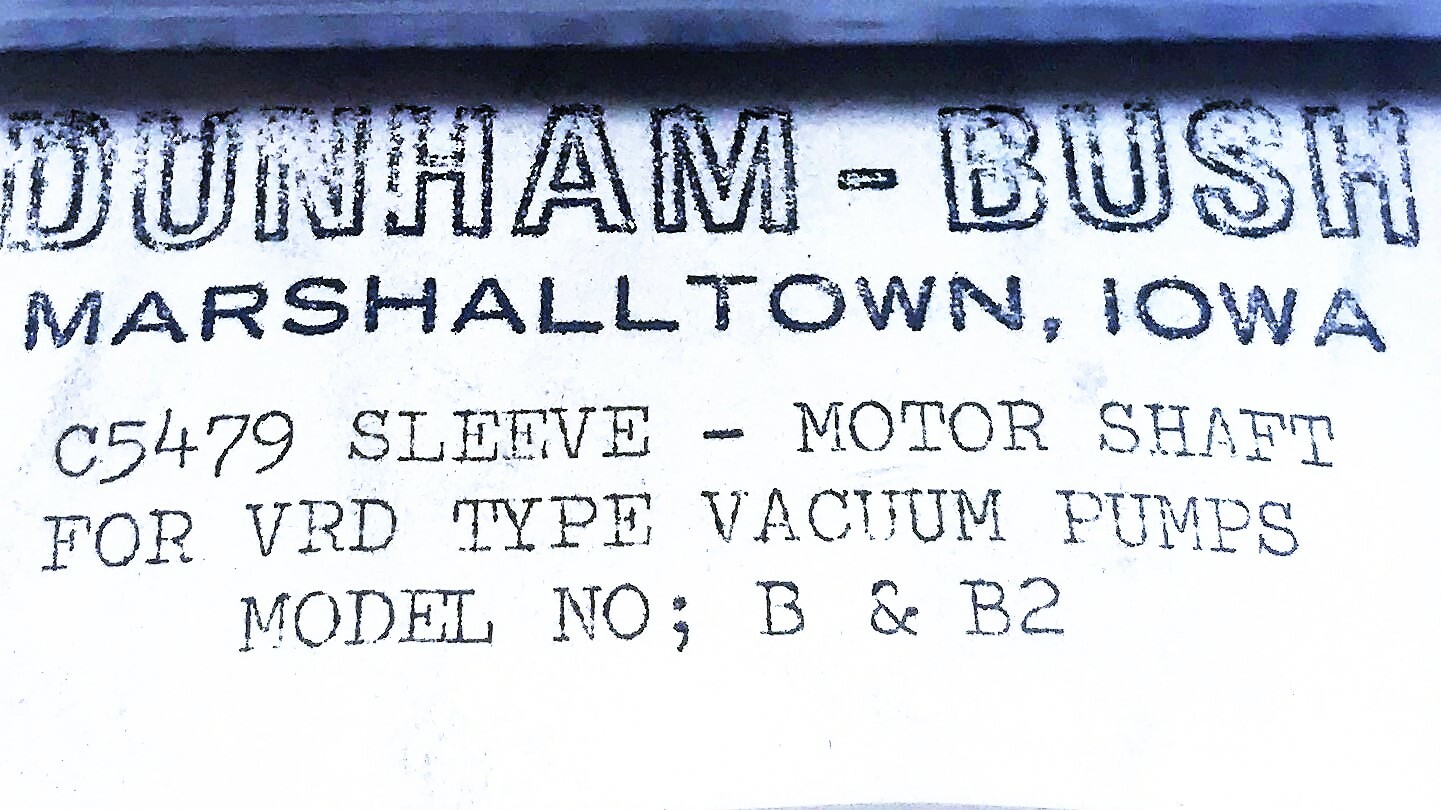 Dunham Bush 5-3/8″ x 1-1/4″ Motor Shaft Sleeve C5479 NOS