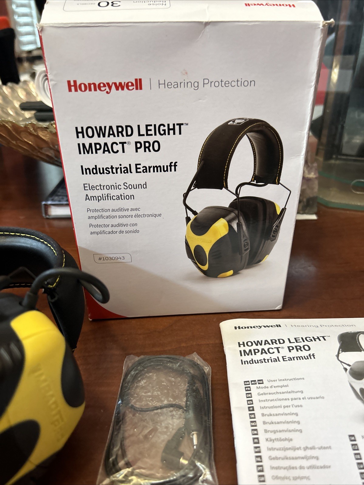 Honeywell Howard Leight 1030943 Impact Pro Over-The-Head Ear Muffs, 30 Db Nrr,