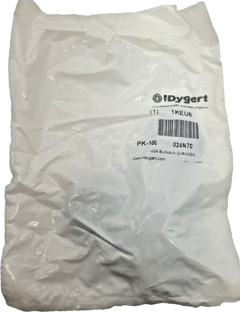 RT Dygert 1KEU8, 1 1/8″ x 1/16″, Buna-N-O Rings, 024N70, 100 Pack, new (VV)