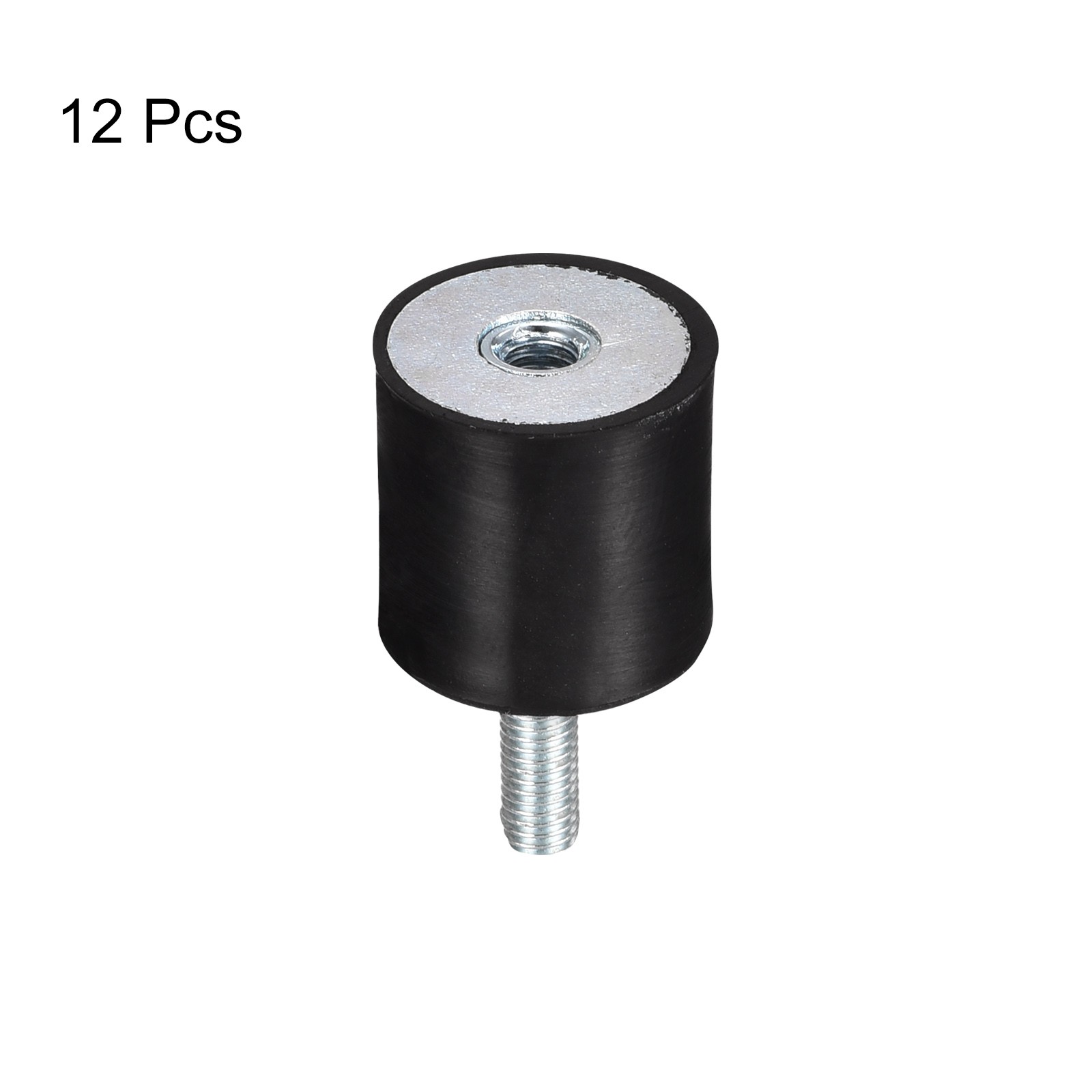 Rubber Mount 12pcs M5 Male/Female Vibration Isolator Shock Absorber, D20mmxH20mm