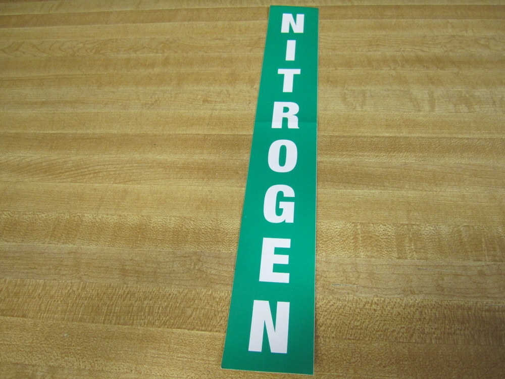 Lab Safety Supply Nitrogen Vinyl Nitrogen Label (Pack of 30)
