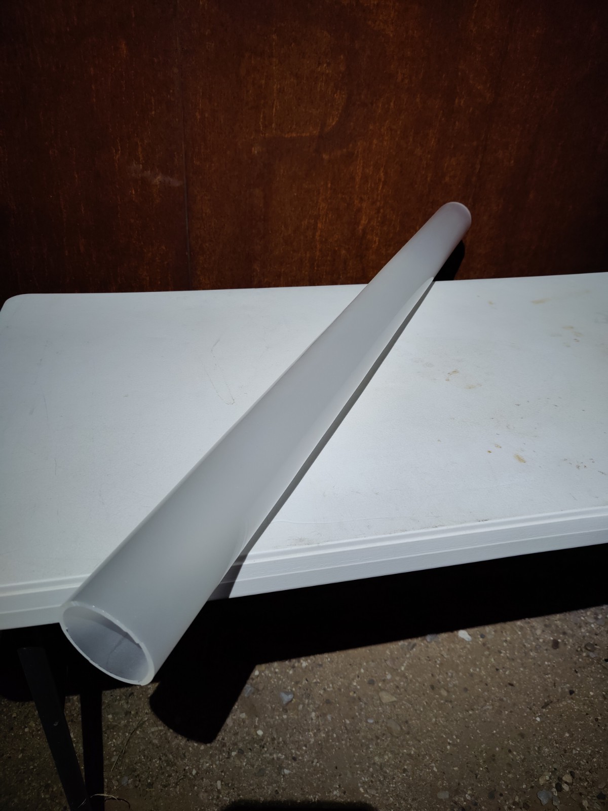 Fused Quartz Tube Frosted/Etched Interior OD 80mm ID 71mm 3.7FT Long