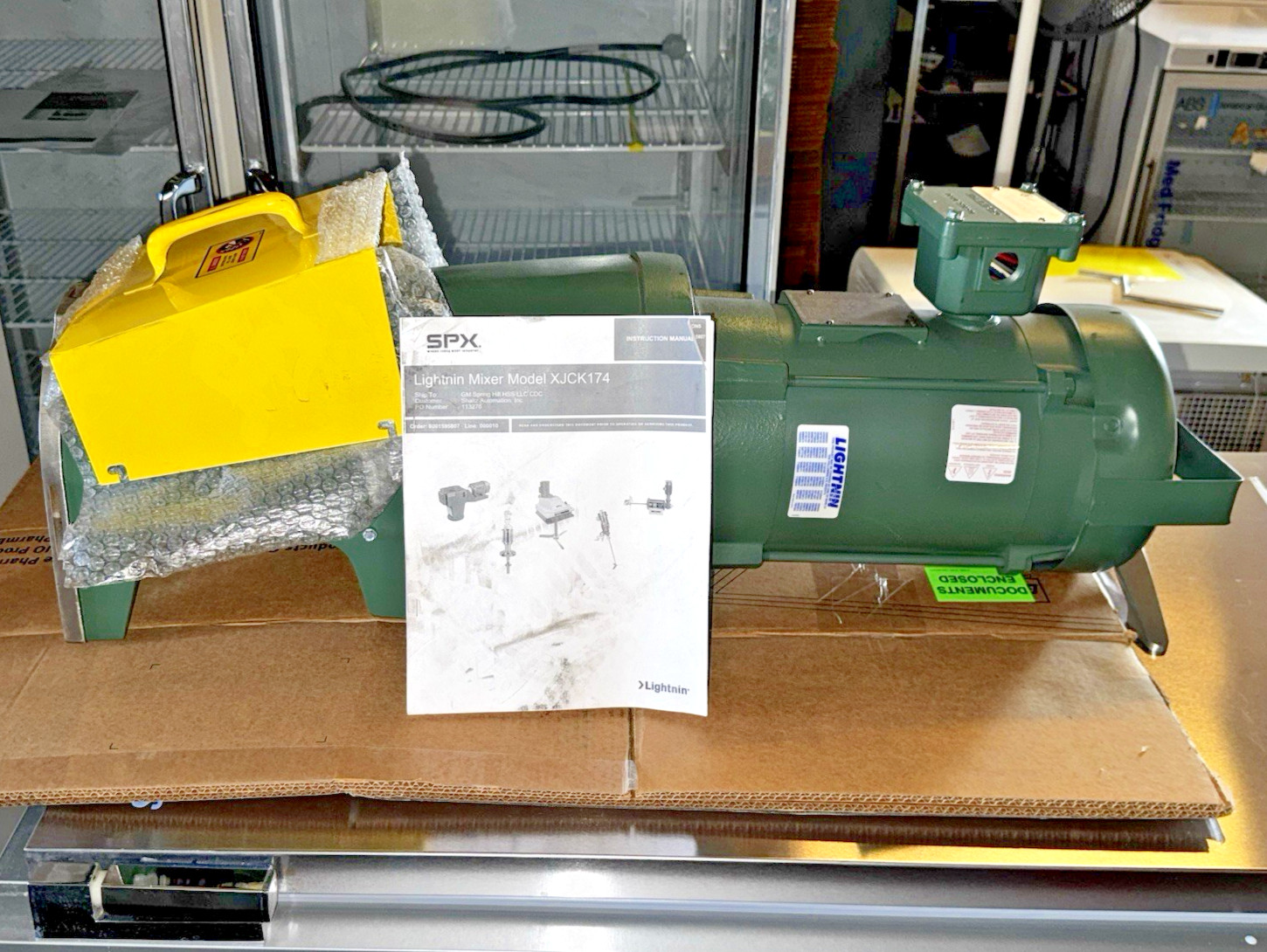 SPX FLOW Lightnin XJCK174 Mixer Agitator 1.74 HP BALDOR Motor XP Hazardous Loc