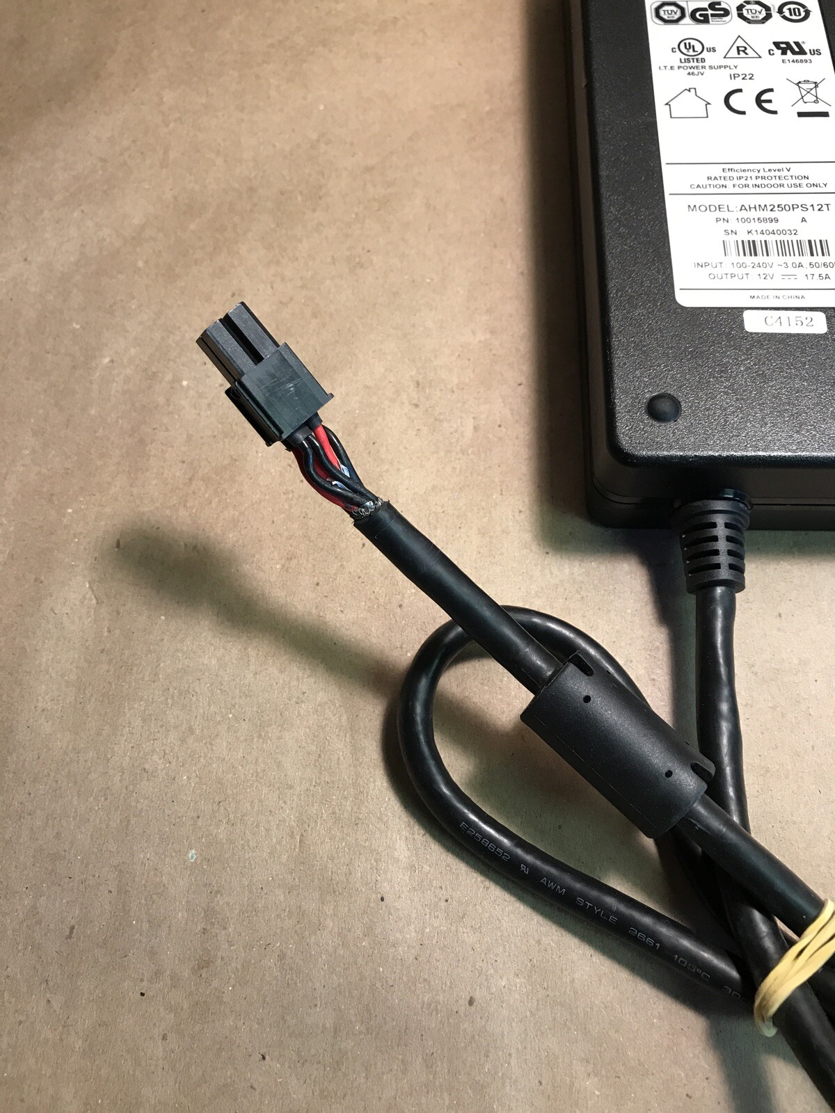 XP POWER AHM250PS12T Power Adapter