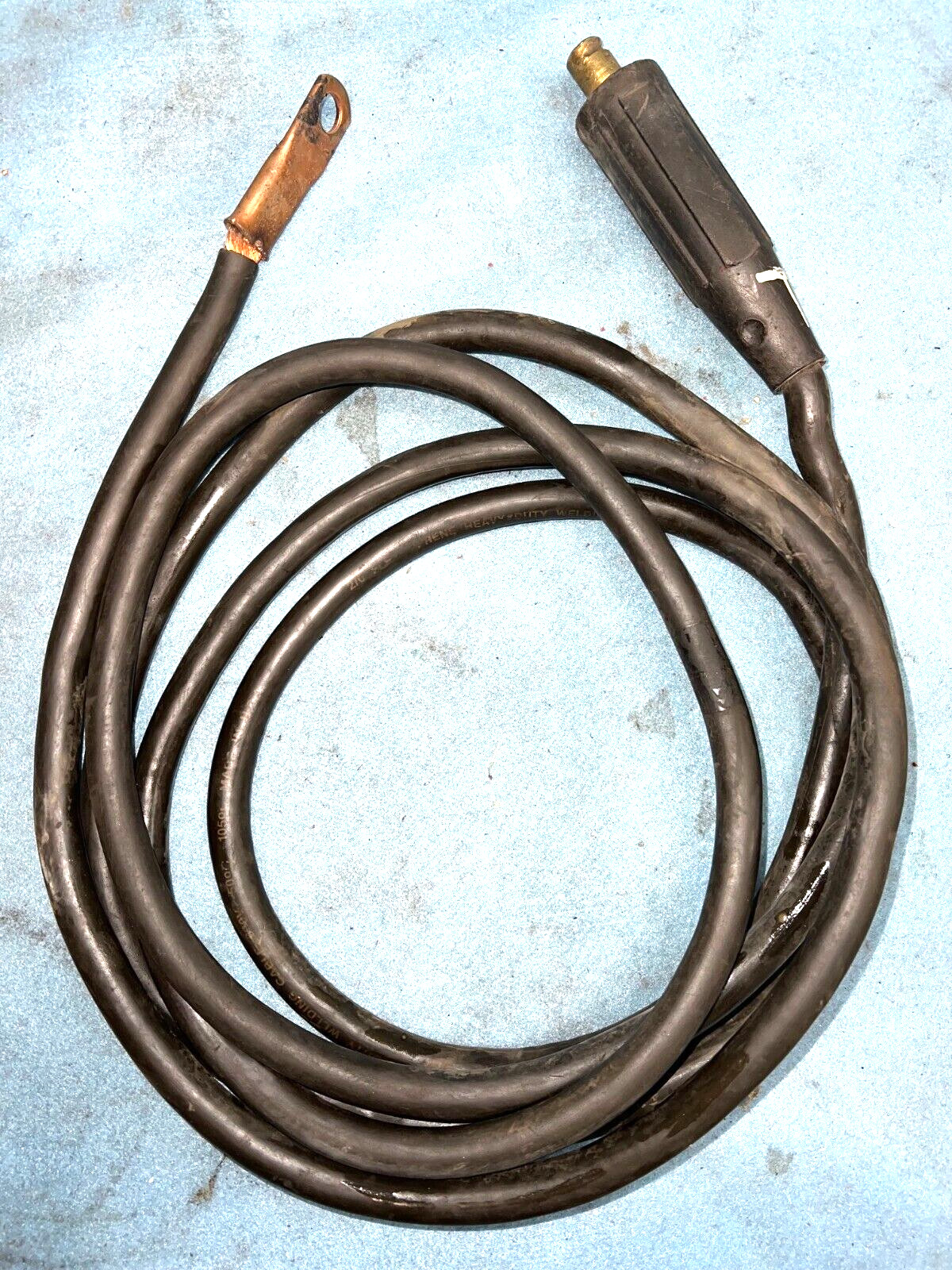 LENCO STICK ELECTRODE COPPER CABLE LC-40 1/0-2/0 1/2″ THICK 10′ LENGTH