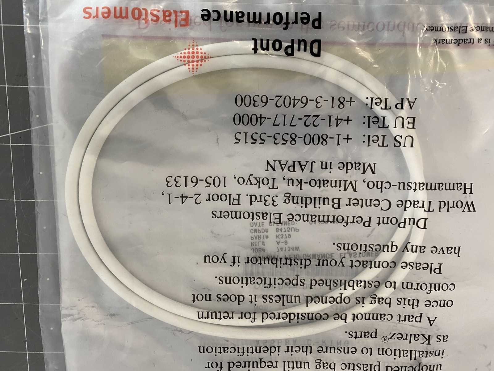 Kalrez K#379 O-Ring 10.975×0.210in 278.77×5.33mm PN: AS568A
