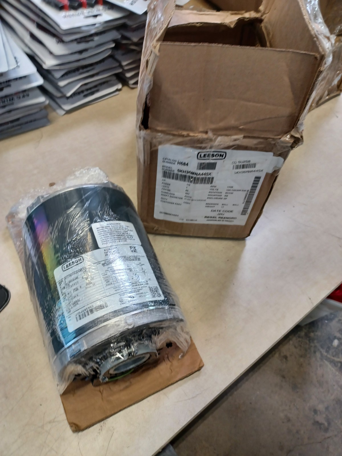 Leeson 5KH36MNA445AX Pump Motor 1/2hp for Vane Pump