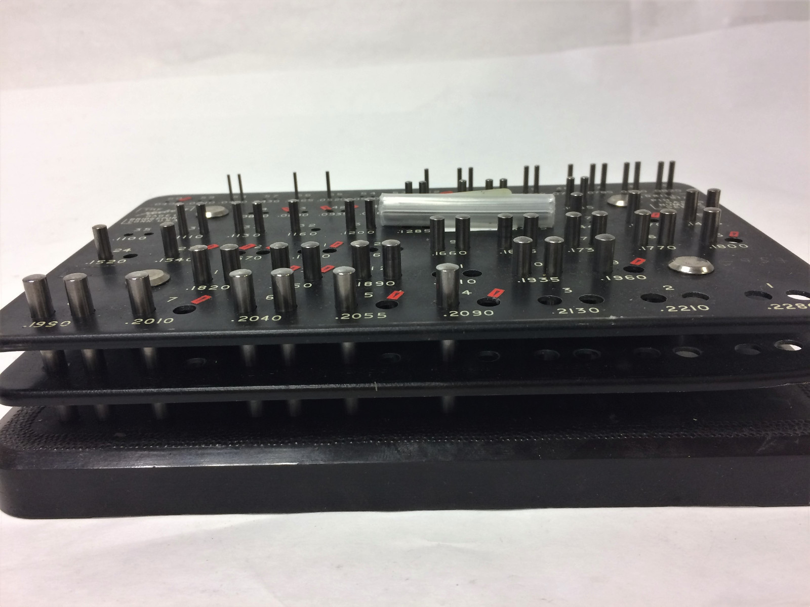HORBERG GAGE CO. DRILL SIZE PIN GAGES INCOMPLETE NUMBER SET (.0400″-.2280″)