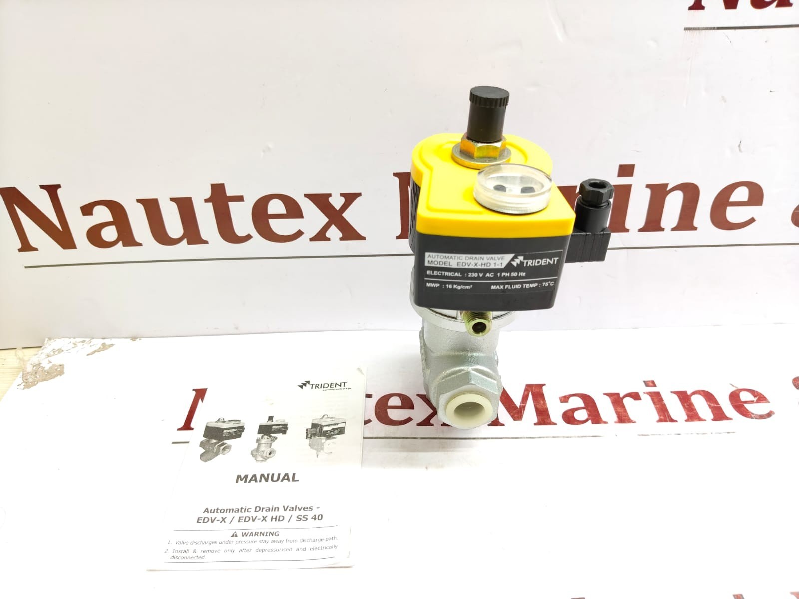 Trident EDV-X-HD 1-1 Automatic Drain Valve 230V Timer Type – New in Box,