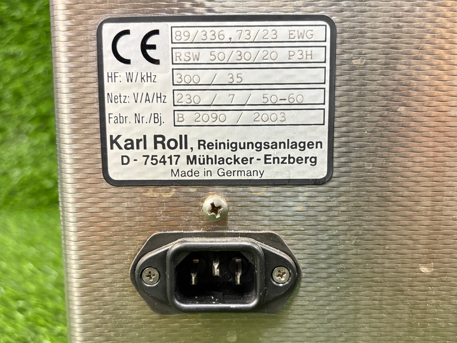 Karl ROLL B2090 Ultrasonic Oscillating Tank Cleaning System | Great Condition