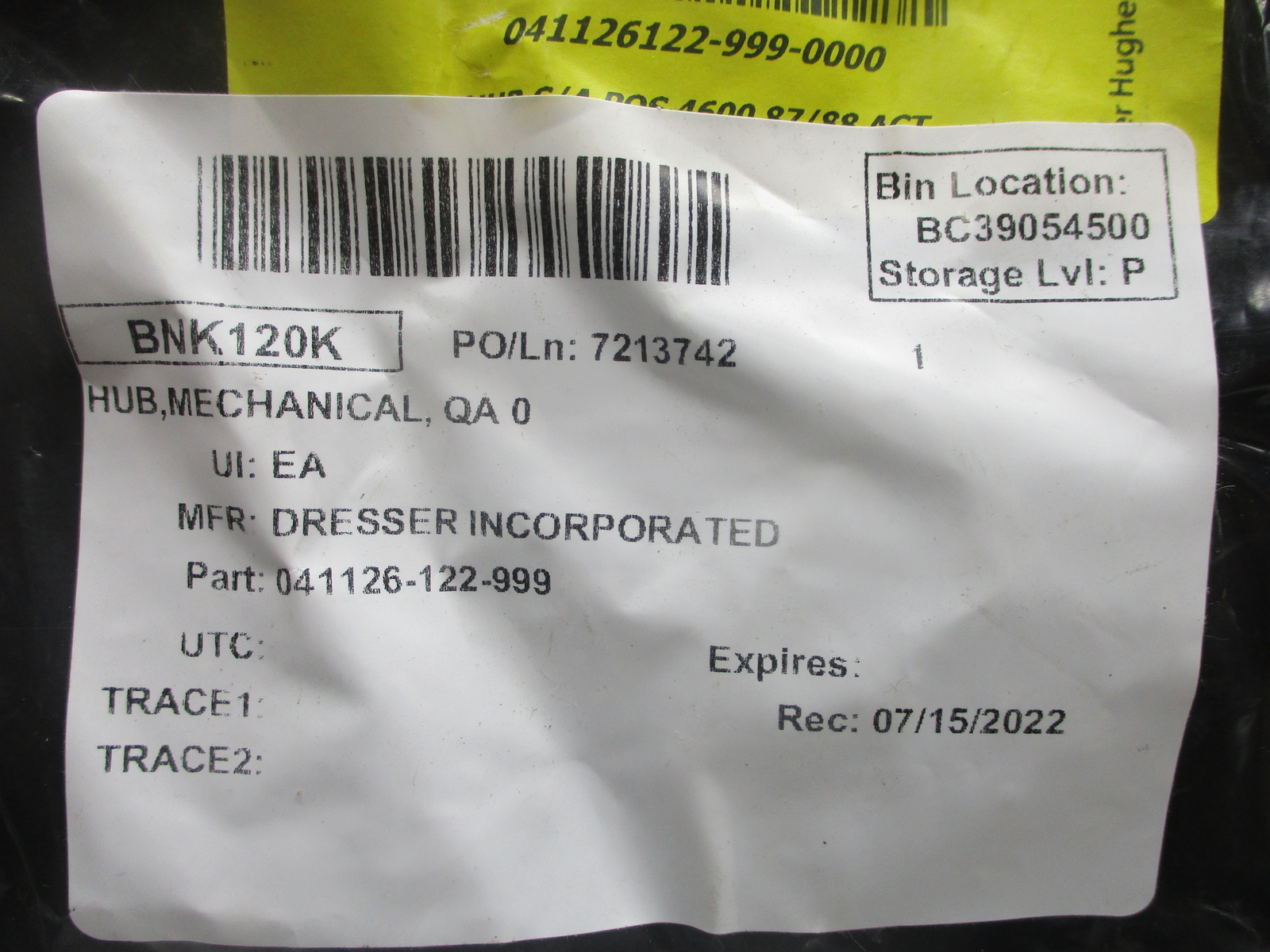 DRESSER 041126-122-999 HUB NSNP