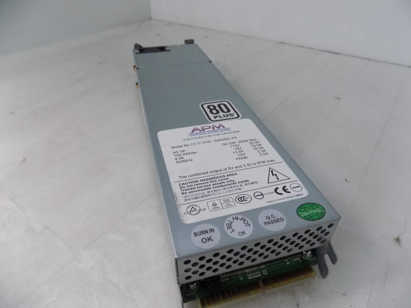 APM SAK250L-F4 for Juniper 250W Server Power Supply