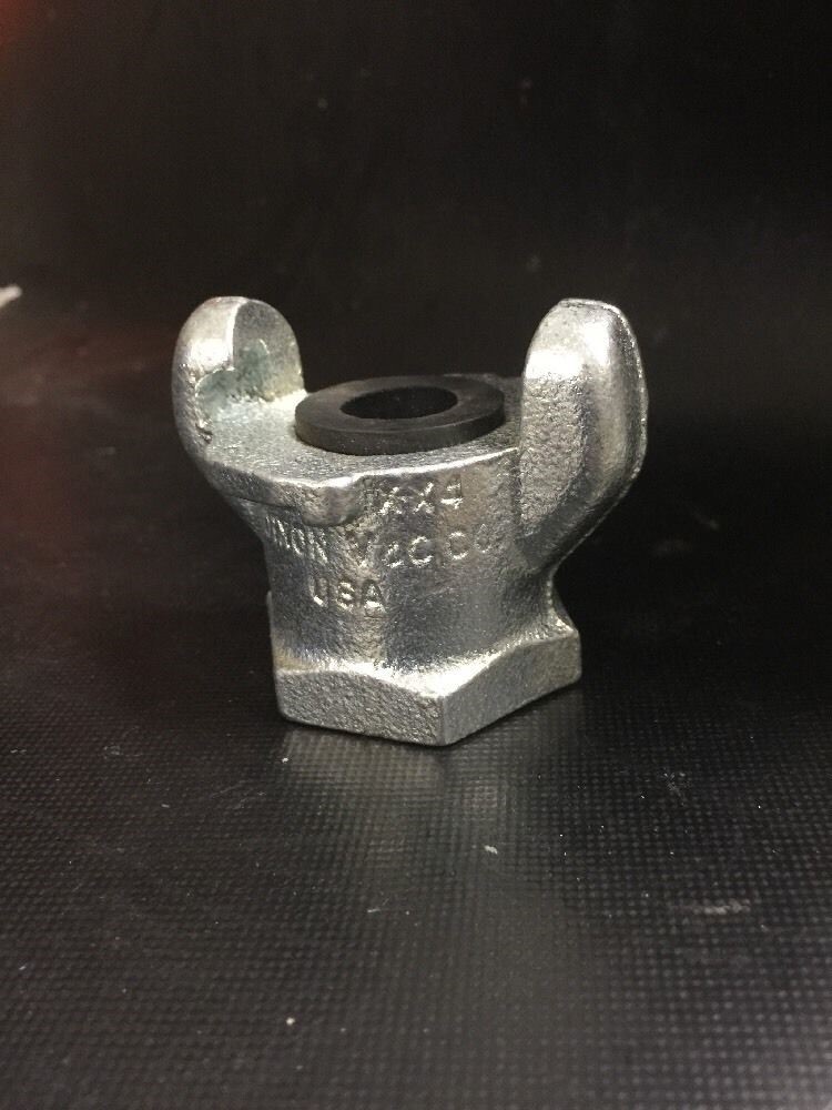 Galvanized Dixon V&C AM13 X-X4 Iron Hose Fitting 2-Lug Coupling 1″ FNPT