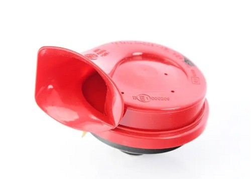 007424011 Red Trumpet High-Tone Horn with Bracket, 12 V, 500 Hz (Universal Fit)