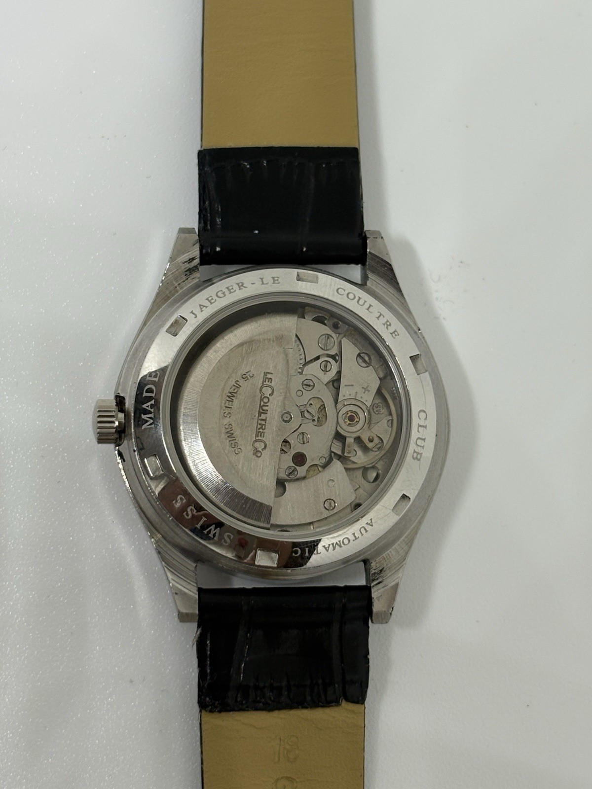 Vintage Jaeger-LeCoultre 25 Jewels Automatic Swiss Made Men’s Watch Black Dial