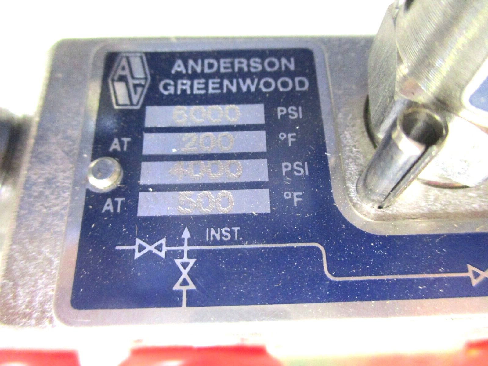 ANDERSON GREENWOOD , 5-VALVE MANIFOLD , MC5PVIS-4 , 6000 PSI , with BRACKET