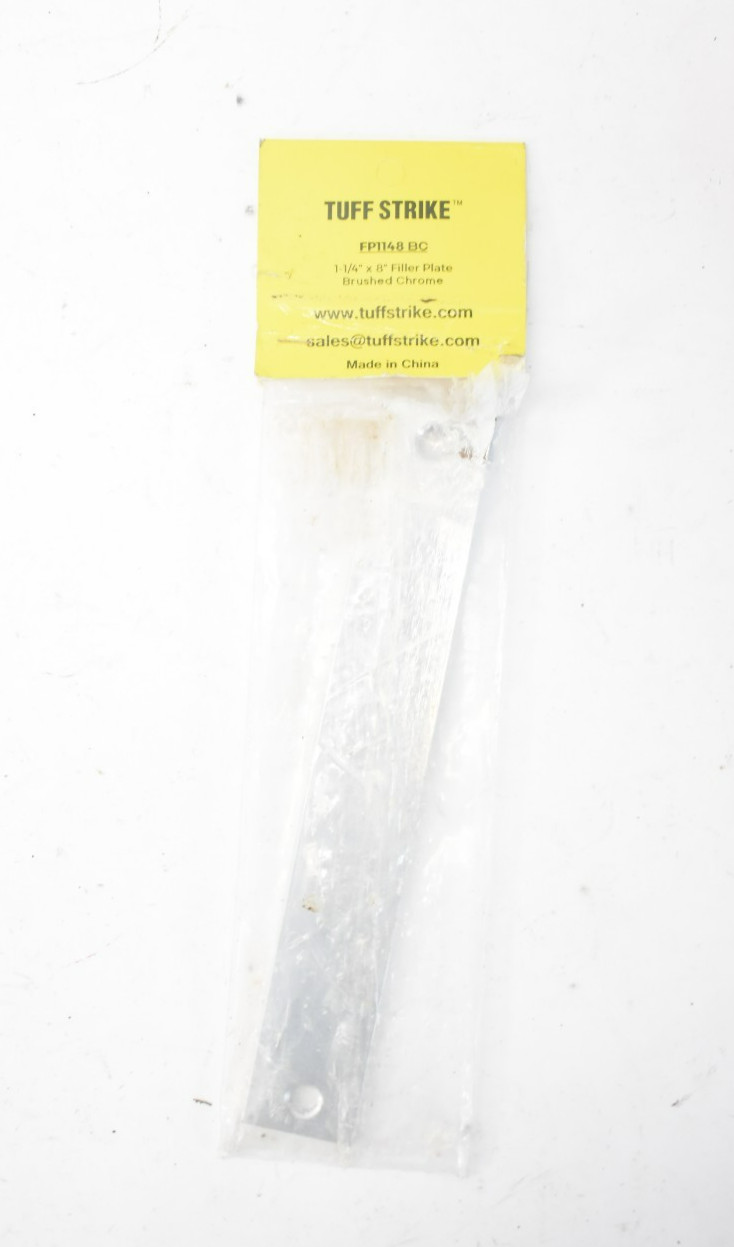 Tuff Strike FP1148 BC 1-1/4″ x 8″ Filler Plate Brushed Chrome Finish Genuine OEM