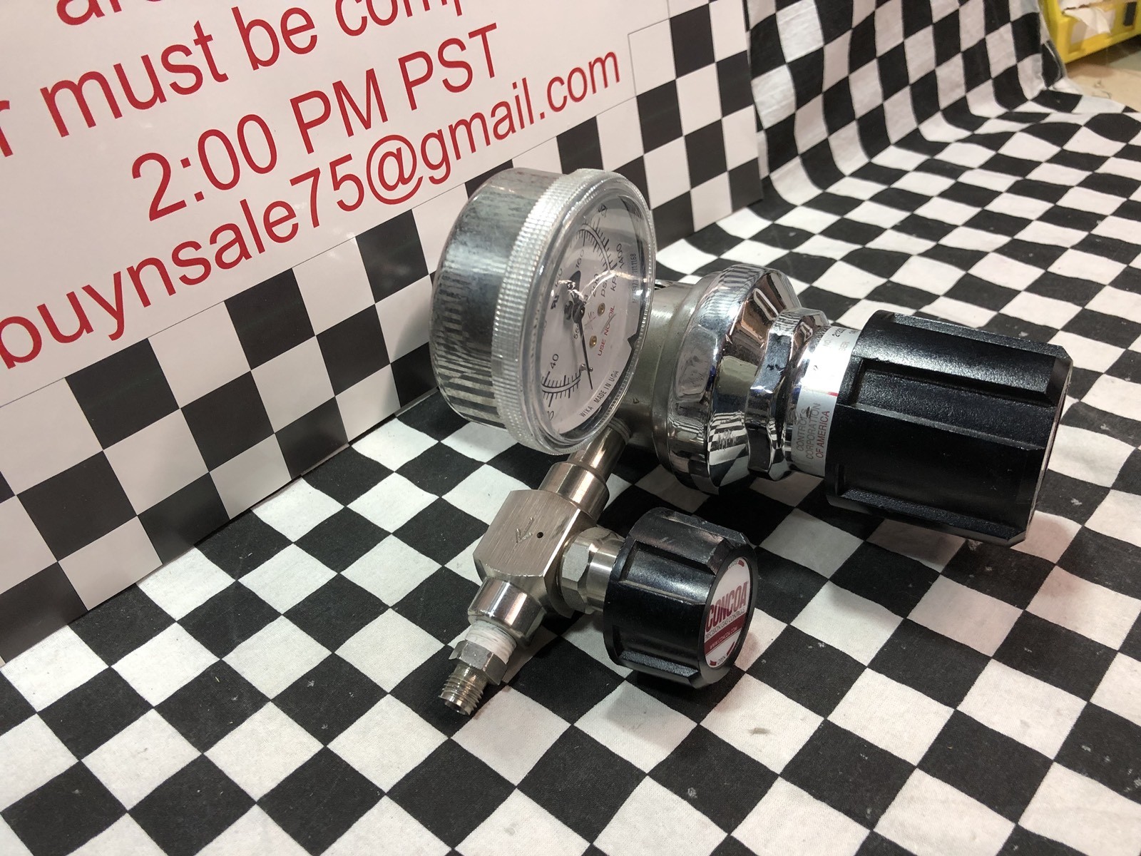 CONCOA REGULATOR WITH GAUGE, 212301-01-000, SHIPSAMEDAY,