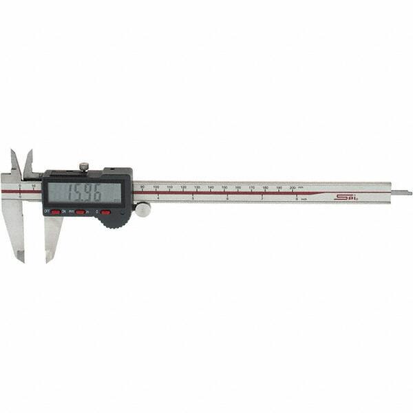 SPI CMS160809061 Stainless Steel Electronic Caliper: 0 to 200mm Range