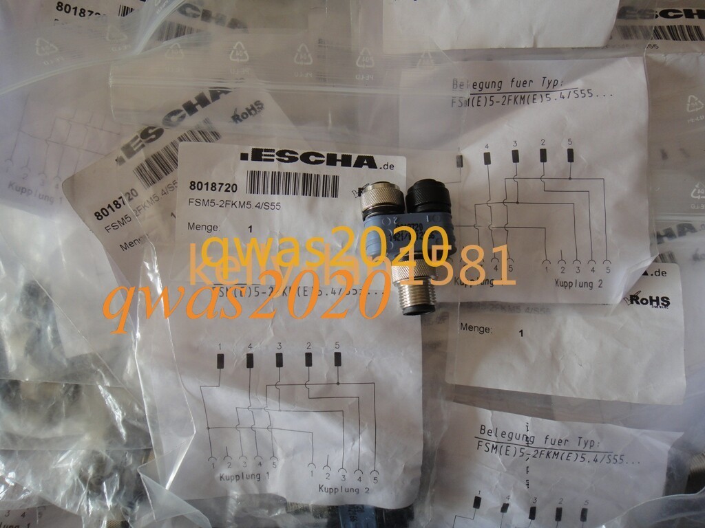 1pc New ESCHA connector FSM5-2FKM5.4/S55