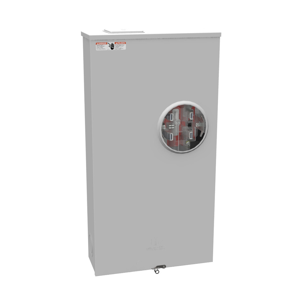 Milbank 320A 1-Phase Meter Socket Ringless Lever 4 Term OH UG 600V