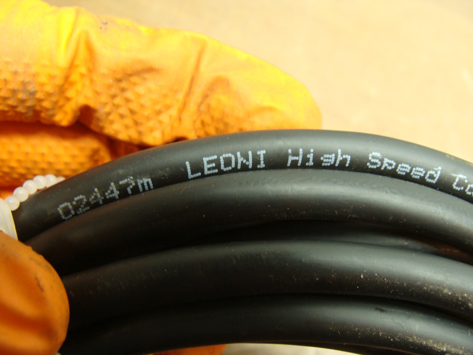 LEONI HIGH SPEED HIGH FLEX ROBOTIC INDUSTRIAL ETHERNET CABLE CAT 5E E130266 16FT