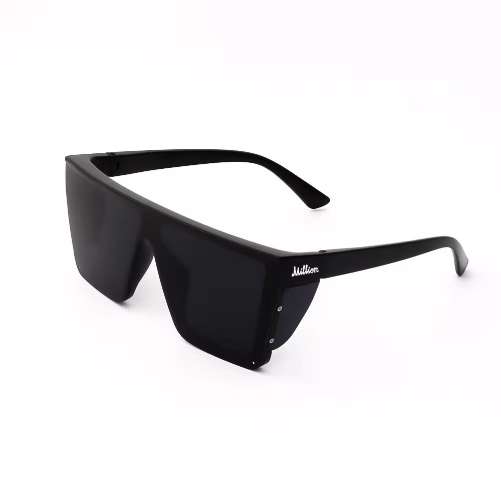 Million Vision z87 safety glasses Black Frame & Lens Tinted Modern for Men