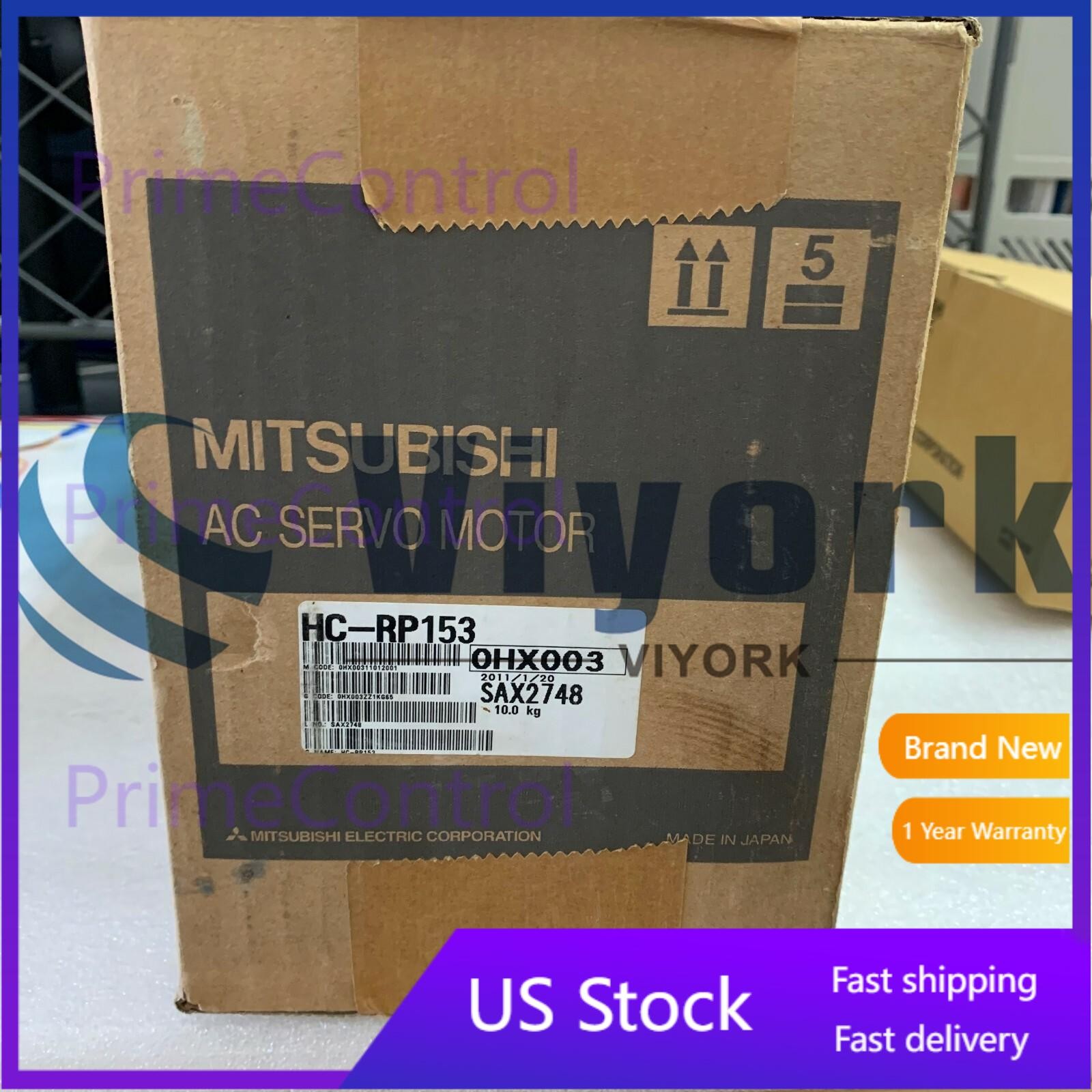Mitsubishi HC-RP153 AC SERVO MOTOR SRVMTR 1.5KW 3000RPM NEW