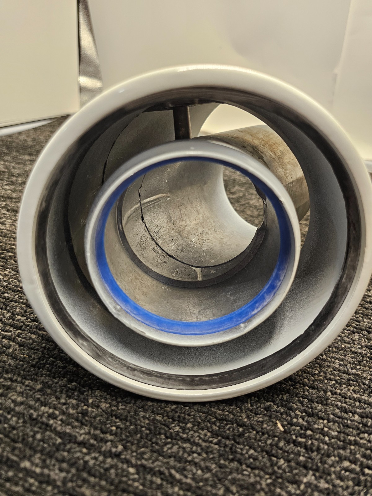 Navien GXXX001894 NaviVent 80-125 mm 45 Deg Elbow Concentric Venting White